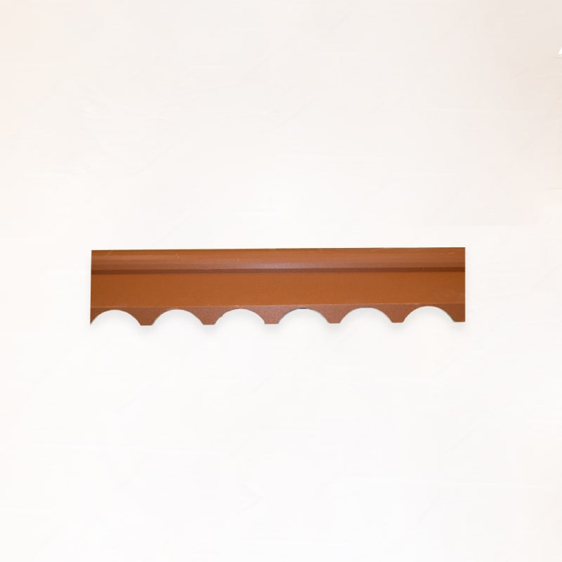 Remate Cumbrera Rojo Marron Dos Aguas