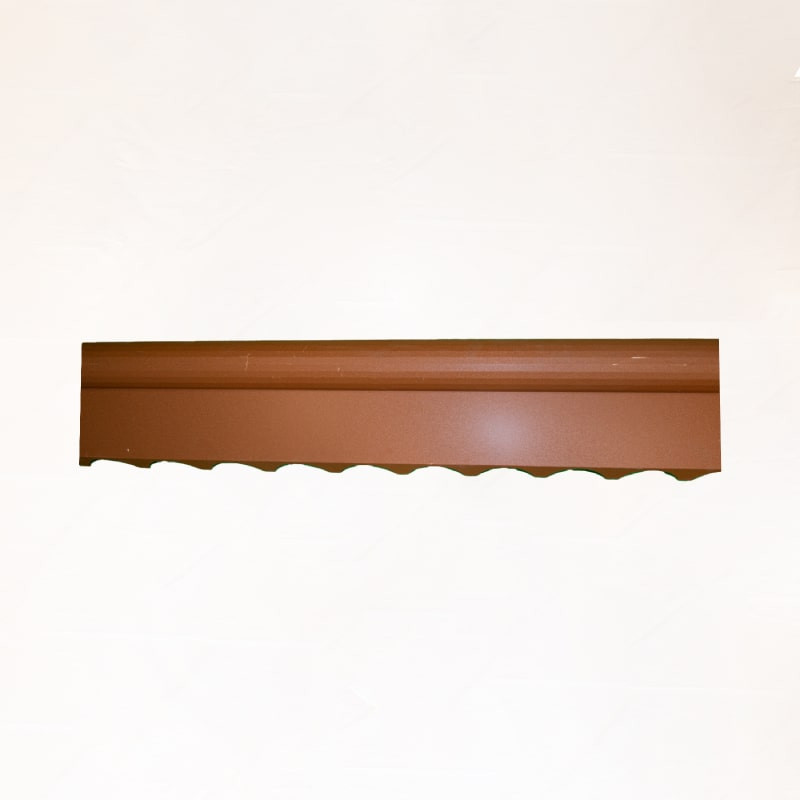 Remate Cumbrera Rojo Marron Dos Aguas