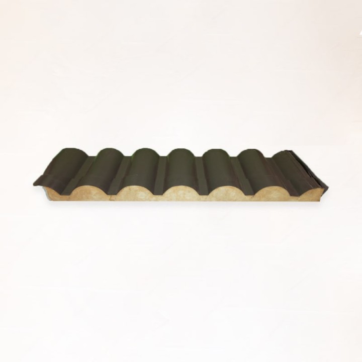 Panel Imitacion Teja Gris Pizarra Blanco