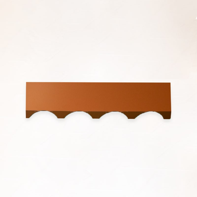 Remate Cumbrera Rojo Marron